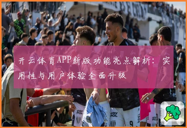 开云体育APP新版功能亮点解析:实用性与用户体验全面升级